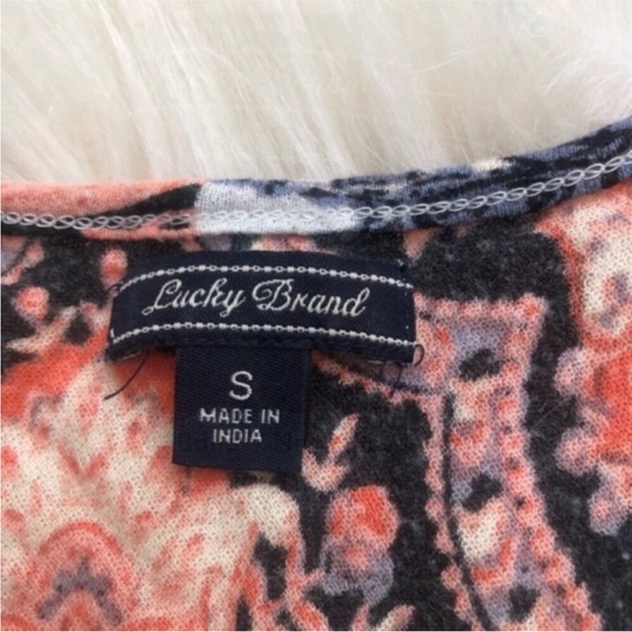 Lucky Brand Boho V-Neck Blouse - Picture 2 of 4